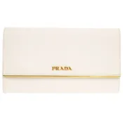 【DOKODEMO】近全新 Prada Saffiano 皮革 1MH311 白色長版皮夾/手拿包 白色 0199 [二手] PRADA