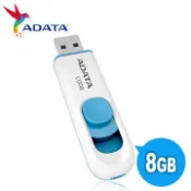 A-Data威剛 C008 8G 日系簡約隨身碟 - 湖水藍