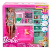 【全新正版公司貨】MATTEL Barbie 芭比健康生活咖啡店遊戲組