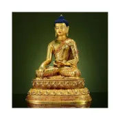 (店+)喜可xekoro全鎏金《釋迦牟尼》精工銅雕室內家用《釋迦摩尼》銅佛像擺件