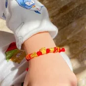 【Penny 珮妮】黃金999 有車有房有錢 編織手繩手鍊 0.17錢±0.03(彌月 生日 週歲 滿月 結婚 尾牙 交換禮物)