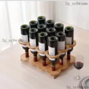 酒架 紅酒架 葡萄酒架 烈酒架 玻璃瓶架 桌面家居裝飾品紅酒架子家用葡萄酒瓶架斜放酒展示架多瓶酒櫃擺放