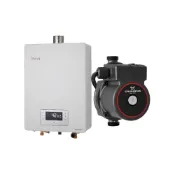 (店+)【林內】RUA-C1620WF 屋內型16L強制排氣熱水器 + GRUNDFOS 葛蘭富 熱水器加壓機