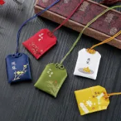客製化 御守 福袋 刺繡新款香包袋平安符掛件隨身車載香囊空袋御守定製符袋家居掛飾