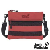 Jack wolfskin飛狼 簡約拼接耐磨休閒小背包 側背包『醋栗紅』