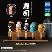 現貨 夢幻屋正版日本多美 TOMY扭蛋三麗鷗壽司造型2人魚漢頓布丁狗擺件 酷企鵝 庫洛米貝爾鴨鮭魚壽司豆皮鮮蝦