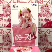 ☢️暴力清倉☢️現貨 日版 景品 FuRyu 初音未來 泡麵蓋 櫻初音 2025 初音 Wink Ver. 景品 公仔