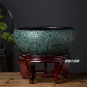 ✅水缸擺件 陶瓷魚缸客廳烏龜缸盆風水桌面碗蓮缸庭院陽臺睡蓮缸荷花盆