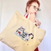 Pinkoi 代購 - 肩背托特包〈貓咪〉