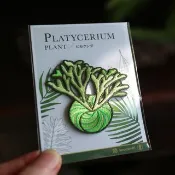 亞猴鹿角蕨-徽章-電繡布章-別針款