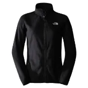 【The North Face】女 100 Glacier 輕盈舒適保暖立領抓絨外套.休閒運動戶外夾克(8DFE-4H0 宇宙黑)