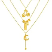 【金緻品】黃金項鍊 5G輕奢時尚 0.76錢 多選 月亮 搖搖馬 麻花圈 5G黃金 純金套鍊