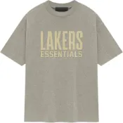 (店+)125AL244106F Fear of God Essentials NBA 聯名款 NBA-allstar S/S TEE - LAKERS 洛杉磯湖人隊 字母印花圖案圓領短袖T恤 男女同款