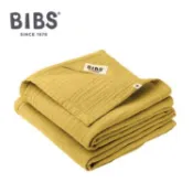 【大樹健康購物網】【丹麥 BIBS】 Muslin有機棉紗布安撫巾（2入）芥末黃