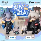 明日方舟 官方正版 APEX 來份甜點系列 邏各斯 銀灰 Q版手辦 桌面擺件 手辦 公仔 銀灰手辦 明日方舟周邊