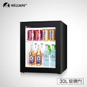 Wellway  Minibar 30L 無聲節能環保小冰箱XC-30C (玻璃門)