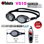 日本進口 Tabata View V510光學矽膠近視泳鏡/黑色