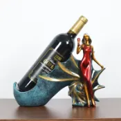 協貿國際日用品生活7館 歐式創意美女紅酒架擺件美式現代家用酒柜葡萄酒酒架酒瓶紅酒架子