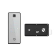 【Yale 耶魯】Yale Reflecta Bio H 鏡面 三合一 指紋卡片密碼 智能電子門鎖(原廠公司貨/安裝費另計)