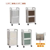 【傢俱城】鋁架/碗盤櫃/置物收納架(1.2尺1.5尺雙連箱)