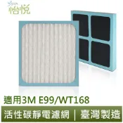【怡悅靜電濾網】適用  3m E99 WT168 空氣清淨機