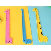 【晴晴百寶盒】長頸鹿 大象 山羊創意直尺文具 獎品 禮品 早教 A011
