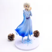 現貨 21cm 動漫卡通人物 冰雪奇緣 艾莎 Froze Elsa Q版公仔人偶模型玩具手辦擺件娃娃孩子生日禮物