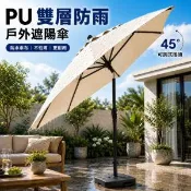 【愛合購】【DaoDi】真正防雨 戶外遮陽傘 可轉向 庭院傘 擺攤傘 可調角度 露營傘 戶外市集傘