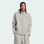 【adidas 愛迪達】外套 男 運動連帽外套 M Z.N.E. PR FZ 灰 JW4752(S3157)