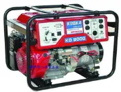 標準情人KOSIKA KG8000全新高品質發電機8000W採日本進口原裝HONDA本田引擎電動啟動附輪子附電瓶