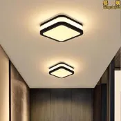 led方形走廊燈簡約玄關吸頂燈個性陽臺走道燈入戶門廳圓形過道燈