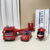 貓與鼠百貨店 【雙層設計】慣性貨櫃車 警察拖車 音樂故事車 玩具汽車 男孩專用 安全無毒 創意啟蒙 適合室內遊戲
