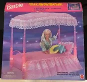 正版 絕版 老物 芭比 Barbie 會亮燈的床 美泰兒 MATTEL