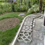 【華隆興盛百貨】園藝用品工具強化小路造型水泥分割鵝卵石裝修拼花路面大石頭模具