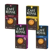 (店+)【Cafe Royal】即期義式濃縮*1 特濃短萃*1 特濃義式長萃*1 義式長萃*1 4盒組 咖啡膠囊 膠囊咖啡 〈可適用Nespresso〉