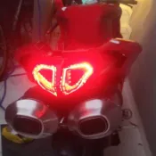 【 DUCATI 】適用 杜卡迪 848 EVO 1098 1198 改裝LED後尾燈總成剎車燈轉嚮燈