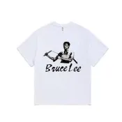 BruceLee李小龍美式短袖街頭vintage復古重磅純棉男女潮流休閑T恤【葡東服裝】