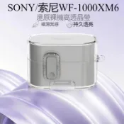 新款🔥SONY索尼WF-1000XM6耳機保護套 安全鎖釦 隱形支架 索尼WF-1000XM6藍牙耳機殼 透明防摔保護殼