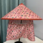 墨韵書香 驚爆價 嚴選好物 實用園藝工具 斗笠帽 工作披肩帽 護頸椎 披肩 戶外田園採茶防雨 大沿塑膠帽 女士遮臉隔熱帽 采茶帽