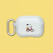 犀牛盾適用AirPods Pro 2/3/4/5耳機保護殼∣Snoopy史努比/Snoopy Ride The Bike