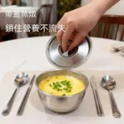 純鈦好物🔥純鈦  純鈦帶蓋燉湯碗加厚一人份冰裂紋高溫不粘家用成人兒童碗蒸蛋碗