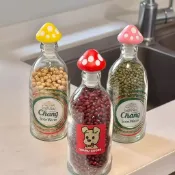 台灣出貨 矽膠瓶蓋 紅蘑菇瓶塞蘇打水矽膠封口塞子創意葡萄酒瓶密封瓶蓋通用紅酒瓶塞