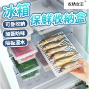 隔日出貨 保鮮瀝水冰箱收納盒 分隔保鮮盒 冷凍保鮮盒 蔬菜保鮮盒 餐具收納盒 冰箱收納 收納女王 MAA032