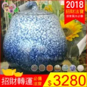 吉祥福瓜4號葫蘆甕 15斤茶甕米缸聚寶盆 廚房收納茶罐居家風水手工拉胚鶯歌瓷器招財轉運開運擺飾【築巢傢飾】