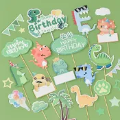 〈現貨〉恐龍造型蛋糕插牌 生日蛋糕配件 恐龍蛋糕旗幟 蛋糕旗子 烘焙道具 烘焙裝飾道具 蛋糕裝飾道具
