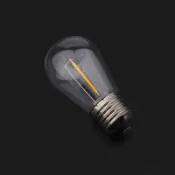 ATTACT S14 塑料 Led 燈泡 E27/E26 3V 120V 暖白色 2W 1W 防碎燈泡用於燈串聖誕裝飾 