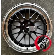 【質感輪業】全新鋁圈 18吋 類 B LM 亮黑高光邊 5/100 5/112 5/114 GOLF MK8 MS823