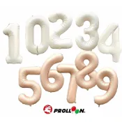 【大倫氣球】32吋數字 0~9 奶白焦糖 鋁箔氣球 生日佈置 派對 新年 周年慶 結婚紀念日 (本產品不含充氦氣)