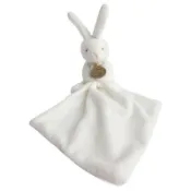 法國Doudou 珍愛寶貝/布偶安撫巾/白兔