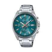 【CASIO 卡西歐】EDIFICE 現代運動風格  三眼計時錶款 深綠_EFV-610DE-2A_43.8mm